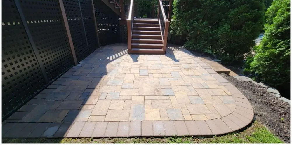 Paver and patio cleaning after